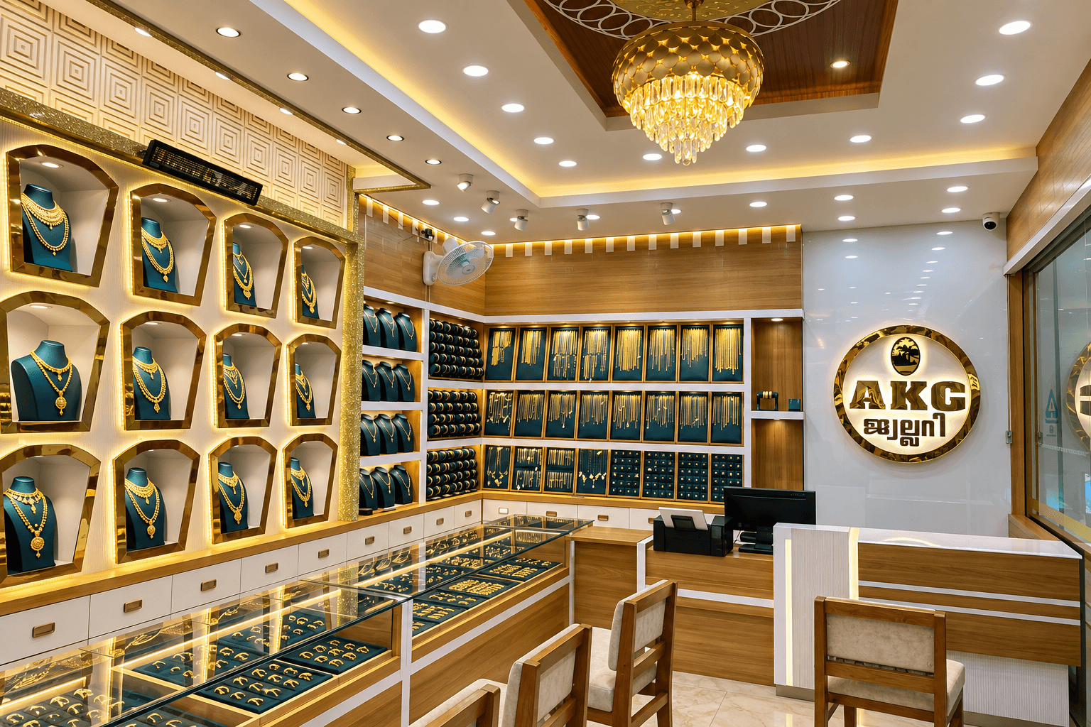 AKC Jewellery & Silver flagship showroom on PGI Road, Chemmad, Kerala