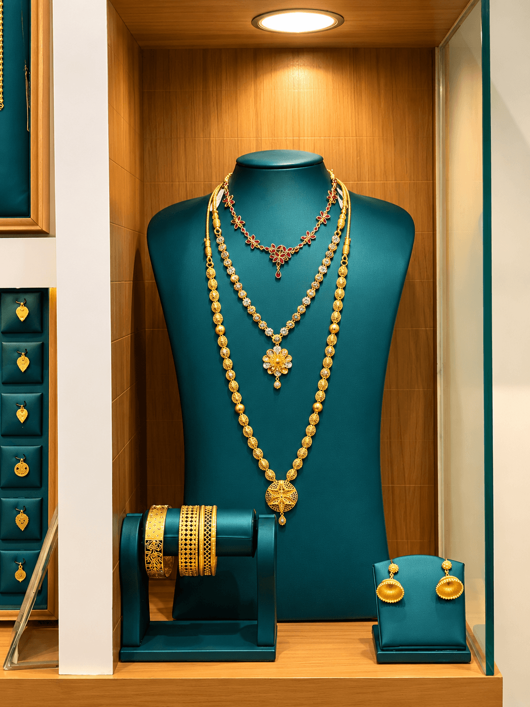 Gold jewellery collection at AKC Jewellery